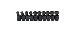 10 Pc. 3/8" Drive 6 Point Metric Pinless Metric Universal Impact Socket Set 84921