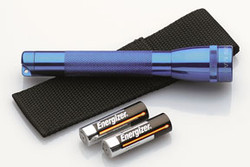 Mini Maglite AA Flashlight with Holster - Blue M2A11H