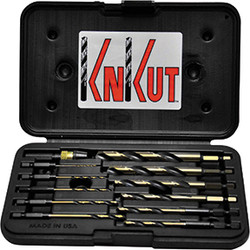 KnKut 12 Piece 1/4" Hex Shank Quick Release Drill Bit Set 12KKQRD