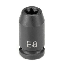 1/4" Drive x E11 Standard External Star Impact Socket 911ET