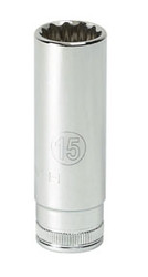 1/4" Dr 6 Pt. Deep Metric Socket, 4 mm 80138