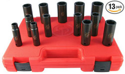 1/2" Dr SAE Deep Impact Socket, 13Pc SS4013D