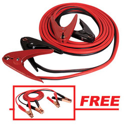 Prof Booster Cable, Commercial, 2 Gauge, 600 AMP, 25ft Parrot  w/ FREE Light Duty Booster Cables 45245P