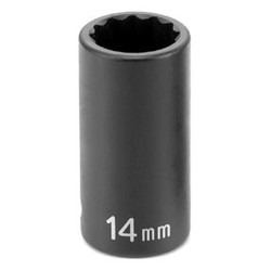 3/8" Drive x 19mm 12 Point Semi-Deep Impact Socket 1119MSD
