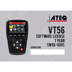 VT56 1 Year sofware subscription Certificate  (emailed) SW56-0001
