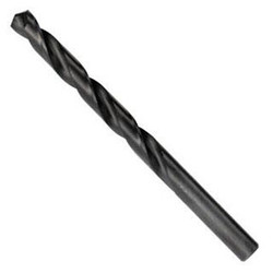 9/64" Heavy Duty Black Oxide Coated High Speed Steel Jobber Length Drill Bit 67509