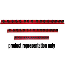 16" Red Magrail Magnetic Socket Holder w/ 25-1/4" Studs MR16R25A
