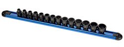 14Pc 3/8" Dr Low Profile Impact Socket Set wHex Shank MM 3362