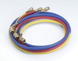 3 pc. Set of 72” Enviro-Guard Charging Hoses with Quick Seal Fittings for R-12 69072A