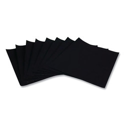 Cloth Sheets 011K, Emery Cloth, 9 in x 11 in, Fine, Black