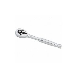 Westward Hand Ratchet, 5 1/2 in, Chrome, 1/4 in 4YP73