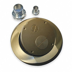 Hubbell Wiring Device-Kellems Floor Sub-Plate,Furniture Feed,Brass S1SPFFBRS