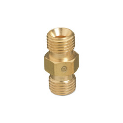 Hose Coupler, 200 psi, Brass, C-Size, Oxygen