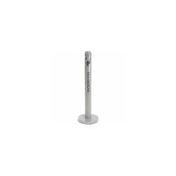 Rubbermaid Smokers Pole Silver Metallic 4""Dia. x 42-1/2""H FGR1SM