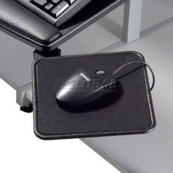 Global Industrial Mouse Tray 8""W x 8""D 360 degrees Rotation Black 1/Pack