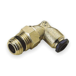 Aignep Usa Male Elbow,3/8 In,Tube x MNPT,Brass,PK10 88110-06-02