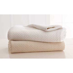 Grand Patrician Blanket,Queen,White,PK2 1B07334