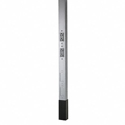 Hubbell Wiring Device-Kellems Service Pole,Gray,12 ft. 2" L,2.13" W  HBLPP12A