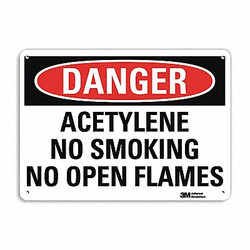 Lyle Danger No Smoking Sign,7 in x 10 in,Alum U3-1084-RA_10X7
