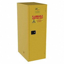 Jamco Flammable Safety Cabinet,60 Gal.,Yellow BA60YP