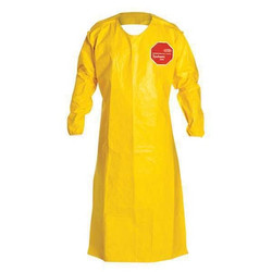 Dupont Apron,Uni,Yellow,Tychem(R) 2000,PK12 QC278BYL00001200