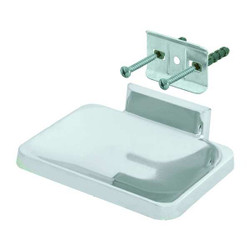 Sim Supply Soap Dish,Silver,4 1/2 in W  15202