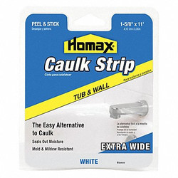 Homax Hybrid Caulking Strip,White,Tub & Wall 34040