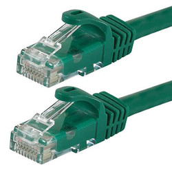 Monoprice Patch Cord,Cat 6,Flexboot,Green,25 ft. 9854