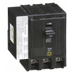 Square D Circuit Breaker,100A,Plug In,120/240V,3P QO31001021