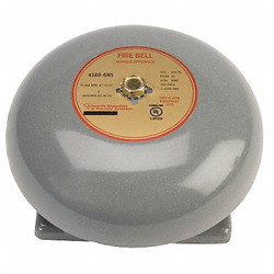 Edwards Signaling Fire Bell,Gray,6 IN. 438D-6N5