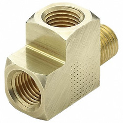 Parker Extruded Street Tee, Brass, 3/8 in,NPT 2225P-6