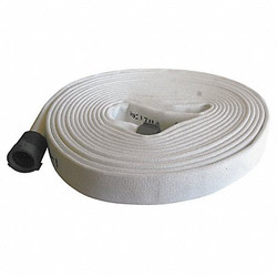 Jafline Fire Hose,50 ft,White,Polyester G51H2LNW50N