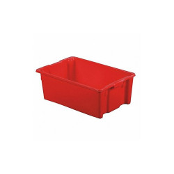 Lewisbins Stk and Nest Ctr,Red,Solid,Polyethylene SN2818-10 Red