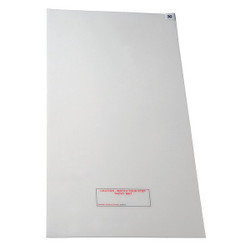 Sim Supply Tacky Mat,White,24 x 36 In,PK4  5KDD4