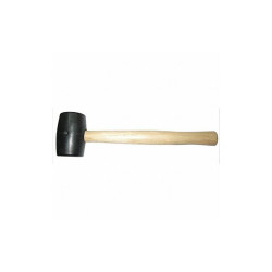 Westward Rubber Mallet,Hickory,16 Oz 6DWL0