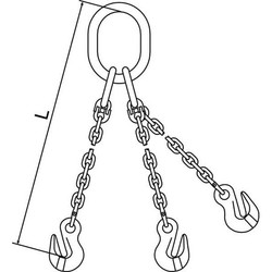 Pewag Chain Sling,9/32 in Size,G120,5 ft L,TOG 7G120TOG/5