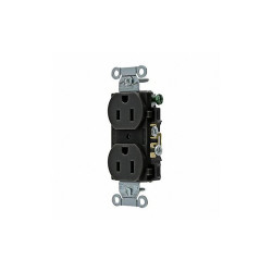 Sim Supply Receptacle,Blk,15A,3 Wires,Side Winning  CRS15BLK