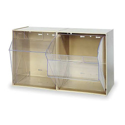 Quantum Storage Systems Tip-Out Bin,Ivory,Unfinished,13 7/8 in QTB302IV