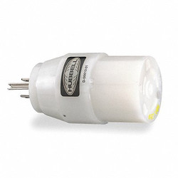Hubbell Plug Config Adapter,Wht,5-15P,2500W HBL21CM28