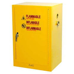 Condor Flammable Safety Cabinet,12 Gal.,Yellow 42X503