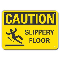 Lyle Rflctv Slippery Floor Caut Sign,10x14in LCU3-0140-RA_14x10