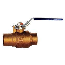 Milwaukee Valve Manual 2-Way Ball Valve,Sweat,Brass 3/4" BA-485BLL