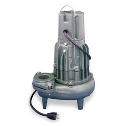 Zoeller SewageEjectorPump,15ft,1hp,Single,230VAC 384-0004