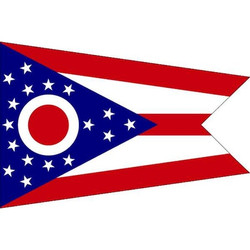 Nylglo Ohio State Flag,3x5 Ft 144260