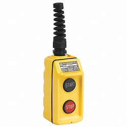 Square D Pendant Push Button Station,NO/NC,Yellow 9001BW95Y