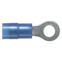 Panduit Ring Terminal,Blue,18 AWG,14 AWG,PK100 PN14-56R-C