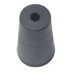 Manufacturer Varies Stopper,Sz 0,10 mm BDia,Black,0,PK50 00-1H