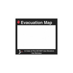 Brady Evacuation Map Holder,15 x 17-1/2 In. 102852