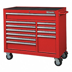 Westward Rolling Tool Cabinet, Red,Heavy Duty  32H855