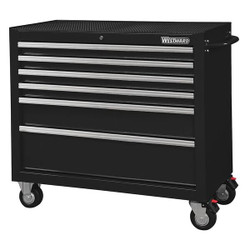 Westward Rolling Tool Cabinet, Black,Heavy Duty 32H853